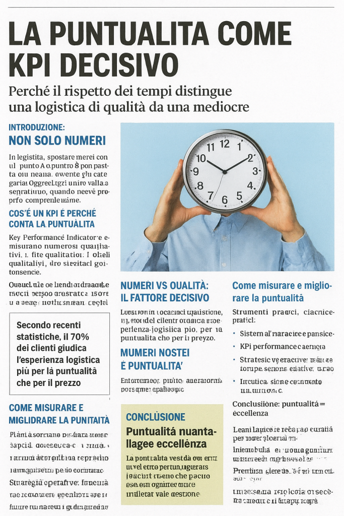Puntualità come KPI decisivo