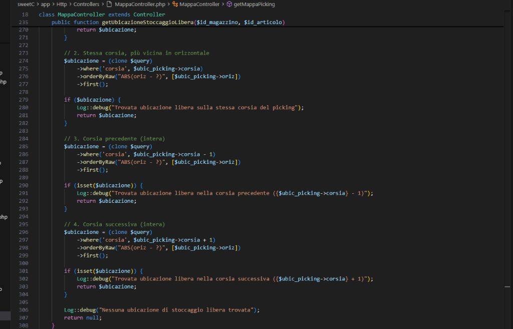 Sviluppo software di magazzino (WMS e TMS)