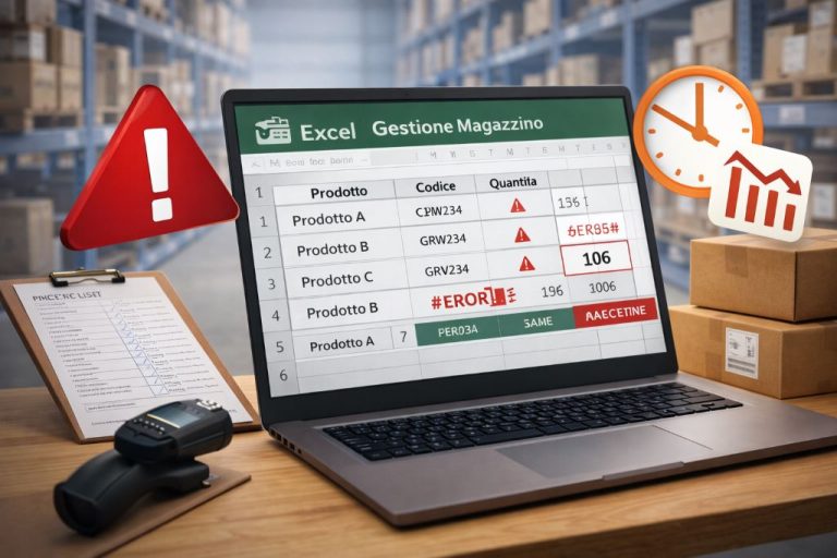 gestione magazzino con excel errori logistica e inefficienze
