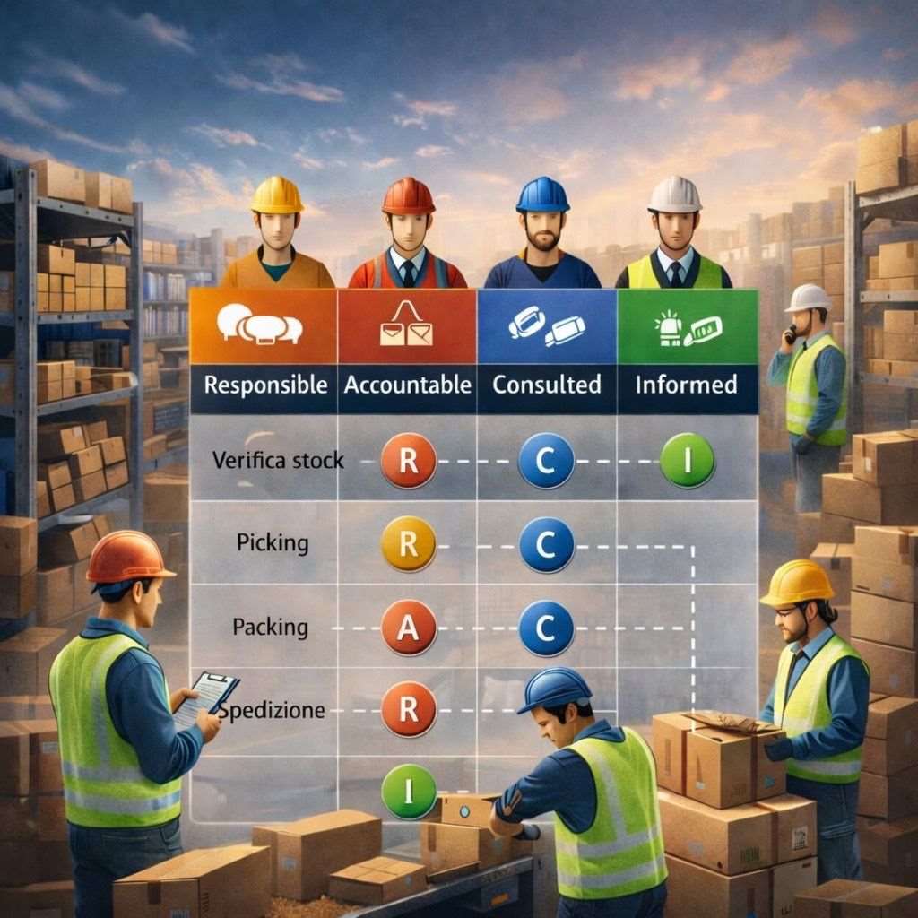 matrice raci magazzino logistica