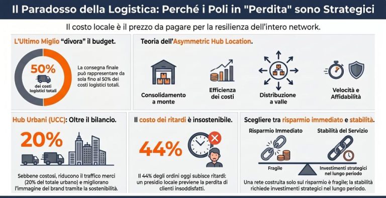 Poli logistici in perdita sono strategici